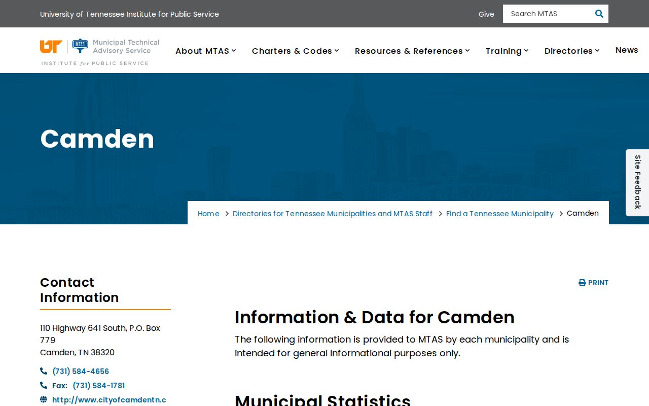 Camden Tennessee municipal source for recent arrest coverage